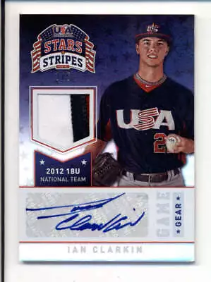 Ian Clarkin 2015 Usa Stars & Stripes Rainbow Foil Rookie Patch Auto #/5 Bc3737 • $22.99