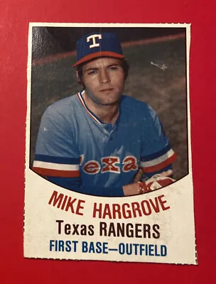 1977 Hostess Baseball Card #18 Mike Hargrove Texas Rangers MLB Vtg 1970’s 70’s • $0.99