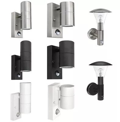 £17.99 • Buy PIR Single Or Up Down Outdoor Garden Light Wall Light With Movement Sensor