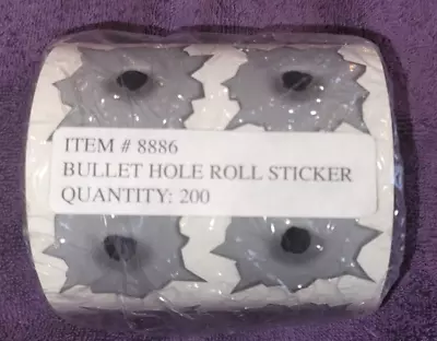 $35 • Buy Bullet Hole Stickers Car Decals Roll Of 200 Stickers Pcs. Approximately 2  X 2 