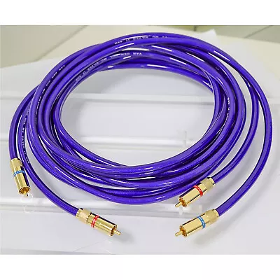 VDH 75Ohm RCA Coaxial Cable Shielded HiFi Audio Signal Interconnect Cord • $17.10