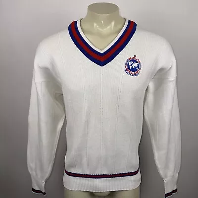 Tennis Sweater Mens Large Cable Knit Country Club Vintage 1990 Goodwill Games • $44.99