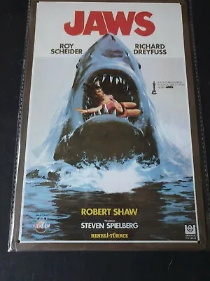 £7 • Buy Jaws The Movie Metal Sign Man Cave Garage Film Retro American Thriller Vintage