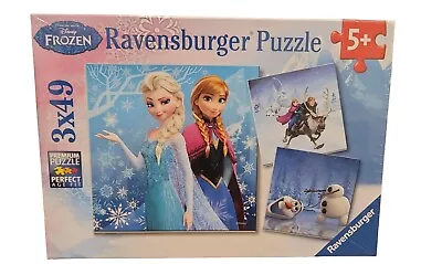 [NEW] Ravensburger 3x49 DISNEY FROZEN Jigsaw Puzzle Set 8 X8   • $15.49