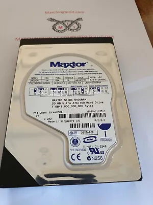 £3 • Buy Maxtor 541DX 5400RPM 20GB Ultra ATA/100 Hard Drive 2B020H1
