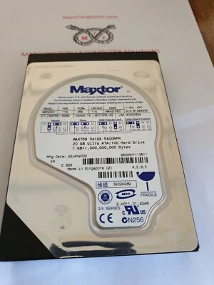 £3 • Buy Maxtor 541DX 5400RPM 20GB Ultra ATA/100 Hard Drive 2B020H1
