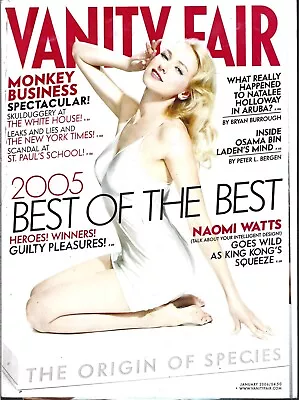 Vanity Fair Magazine January 2006 (vg-) Naomi Watts $3.95 Flat Rate Shipping • $7.89