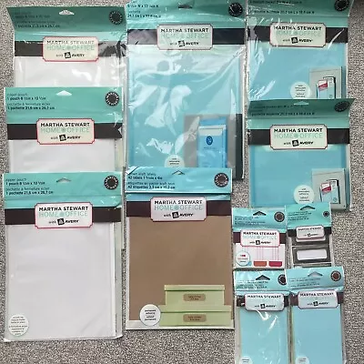 LOT Of Martha Stewart Home Office Avery Zipper Pouch Labels Sticky Notes Etc • $47.01