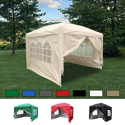 Outdoor Pop Up Gazebo Marquee Garden Party Tent With Carry Bag & 4 Leg Weights • £7.95