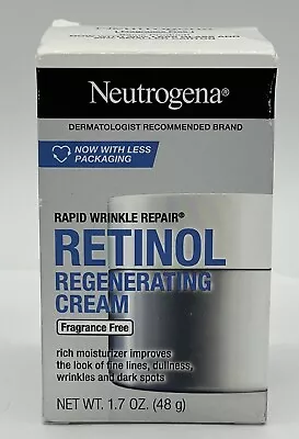 NEUTROGENA Rapid Wrinkle Repair Fragrance-Free RETINOL Regenerating Cream 1.7 Oz • $19.88