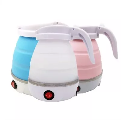 0.6L Mini Folding Kettle Portable Water Heater Compression Electric Kettle Home • $22.58