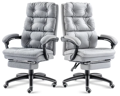 £105.99 • Buy Ergonomic Office Chair Recliner Swivel Adjustable Fabric PC Computer Desk Chair