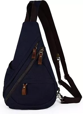 Canvas Sling Bag For Men Women Crossbody Bags Convertible Backpack Purse Causal  • $61.97