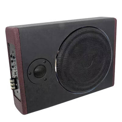 8 Inch 600W Car Audio Slim Under- Subwoofer High  Car Active Sub R1I7 • $128.59