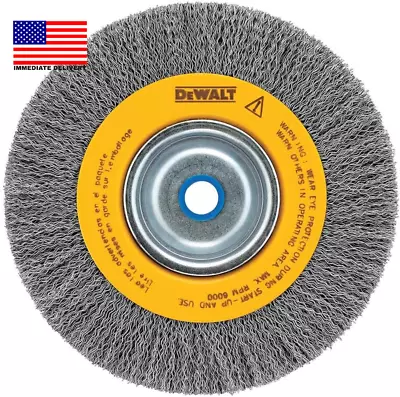 Wire Wheel For Bench Grinder Crimped 6-Inch (DW4905) • $20.48