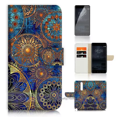 ( For Oppo A9 2020 ) Wallet Flip Case Cover AJ40419 Abstract Design • $12.99