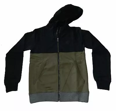 Volcom Big Boys' Single Stone Colorblock Zip Hoodie Black Size S L M XL New • $36.50