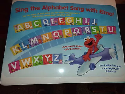 Elmo Airplane Educational Placemat Called Sing The Alphabet Song With Elmo • $3.75