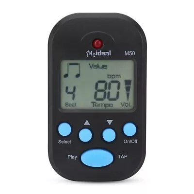 Mini Digital Metronome M50 Beat Tap Portable Clip-On Electronic Metronome Mus... • $19.23