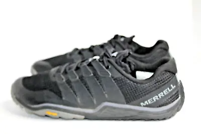 MERRELL Minimalistic Glove 5 TRAIL RUNNING Barefoot Black Knit Sneaker 9.5 • $39.99