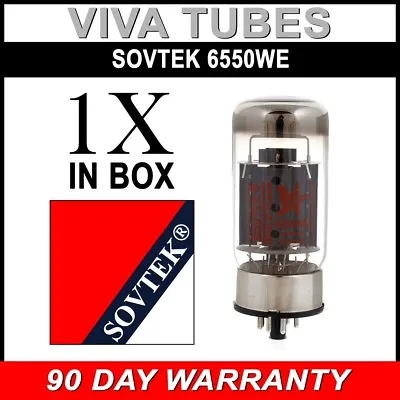 Brand New Plate Current Tested Sovtek 6550WE Vacuum Tube • $75.42