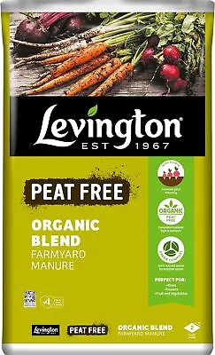 Organic Farm Yard Manure - Levington 50L For Gardens • £17.95