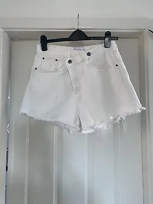 White Premium Denim Ladies Shorts Size 12 • £8