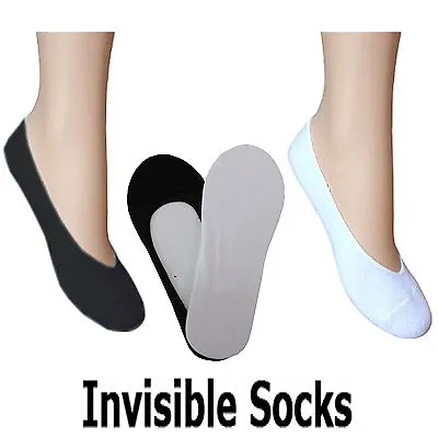 Mens Womens Trainer No Show Shoe Liner Ankle Socks Invisible Cotton Anti Slip  • £4.29