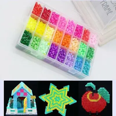 5MM Hama Beads Perler Beads Box Set Kids Fancy 3600 Pcs DIY Educational Toys • $15.40