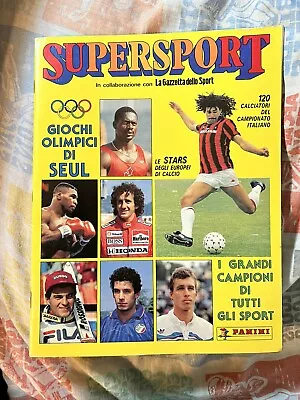 1988 Supersport Panini Album Sticker 97% Complete Mike Tyson Michael Jordan Card • $129.99
