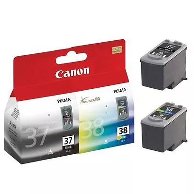 Canon 37 Black PG 37 + 38 Colour PG 38 / PG-37 PG-38 Remanufactured Cartridges • £29.60