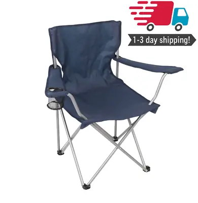 $10.99 • Buy Ozark Trail Camping Folding Chair With Cup Holder And Carry Bag, Blue