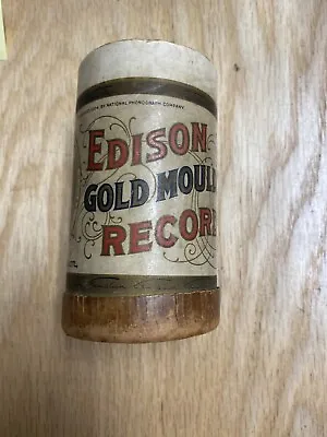 Vintage Thomas Edison Gold Moulded Record Film Cannister Made In US • $9.99