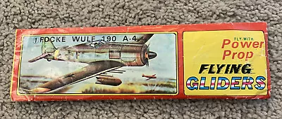 PowerProp Flying Glider Focke Wulf 190 A-4 VINTAGE Model Airplane Glider! Rare! • $6.99