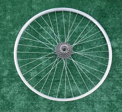 700c Hybrid Double Wall Aluminum Rear Bicycle Bike Wheel With 6-Speed Freewheel • $29.99