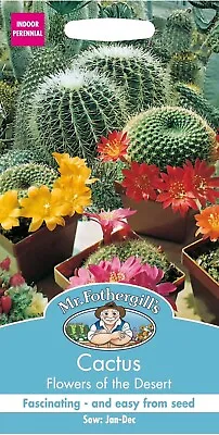 Mr Fothergills - Cactus - 30 Seeds - Indoor Perennial - Sow By Dec 2028 • £2.79