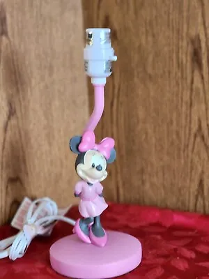 2287. Disney Minnie Mouse Pink Lamp 12  H • $21.99