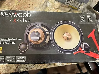NEW Kenwood XR1703HR 6.75  2-Way Component Car Stereo Speakers - 1 Pair 6-3/4  • $145