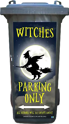 Witches Parking Only Wheelie Bin Sticker • $45