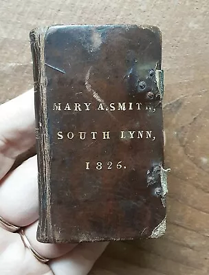 Rare Antique Georgian Miniature Wesleys Hymn Book Girl Mary Smith 1815 Clasp • $44