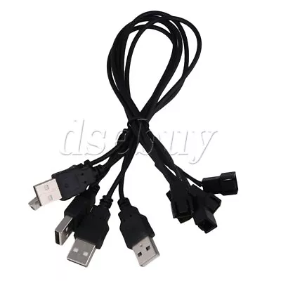 5pcs Black USB To 3 PIN Fan Power Connector Cable 5V Output For Computer • $11.53