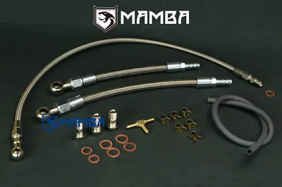 Turbo Oil & Water Line Mitsubishi 4G15T Colt CZT Ralliart TF035HM (No Oil Return • $93.50