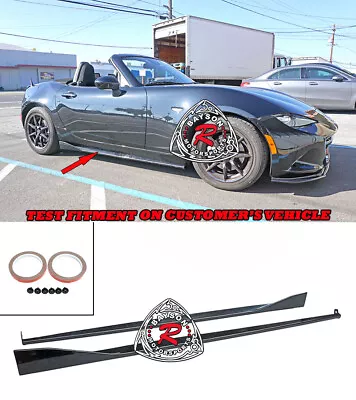 $179.99 • Buy MP-Style Side Skirts Extensions (ABS) Fits 16-22 Mazda Miata MX5 ND ND2 ND3