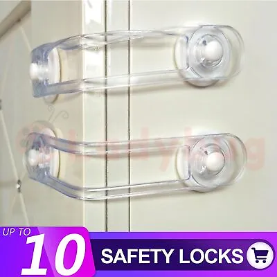 $4.49 • Buy Baby Kids Safety Home Locks Protecter Door Fridge Drawer Proof Latches Set