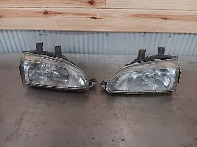 92-95 Honda Civic Hatchback OEM Headlights Pair • $127.99