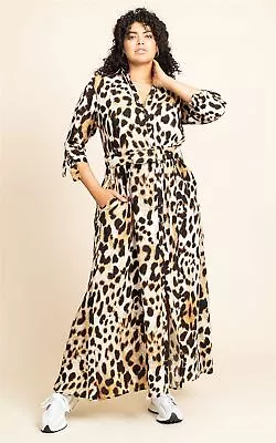 £38.35 • Buy Dancing Leopard Women's Dove Maxi Dress Leopard Print Ladies 3/4 Sleeve Outfit