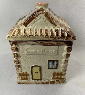 Vintage Log Cabin Cookie Jar Made  In Japan • $35