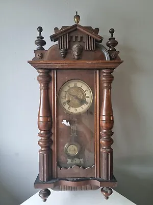Antique Victorian/Edwardian RA Vienna Pendulum Wall Clock • £75