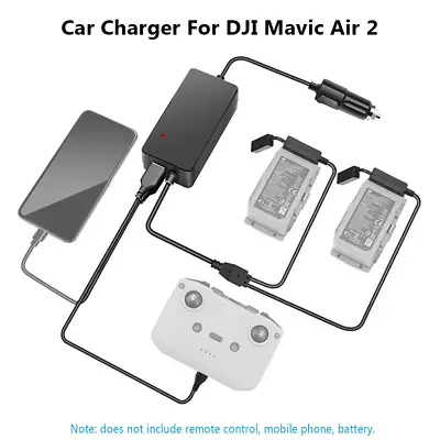$55.31 • Buy Fast Charging Car Charger Battery Charging Hub Adapter For DJI Mavic Air 2 Drone