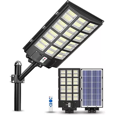 2800W Solar Street Lights Outdoor 300000 Lumens Dusk To Dawn Motion Sensor • $149.99